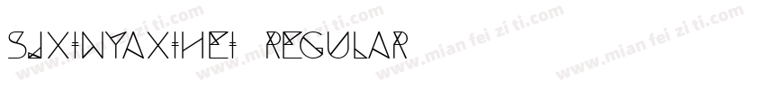 sjxinyaxihei regular字体转换